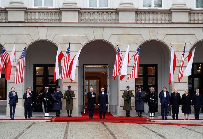 Joe Biden en Varsovia