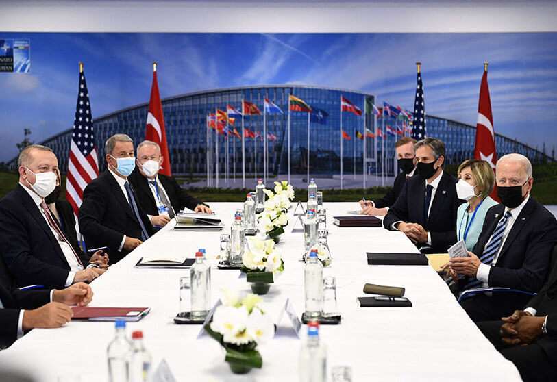Recep Tayyip Erdogan y Joe Biden