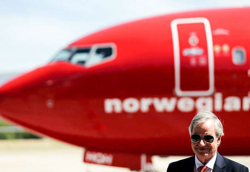 Bjorn Kjos, fundador y ex director general de Norwegian Air, en el aeropuerto de Ezeiza en Buenos Aires, Argentina REUTERS/MARCOS BRINDICCI