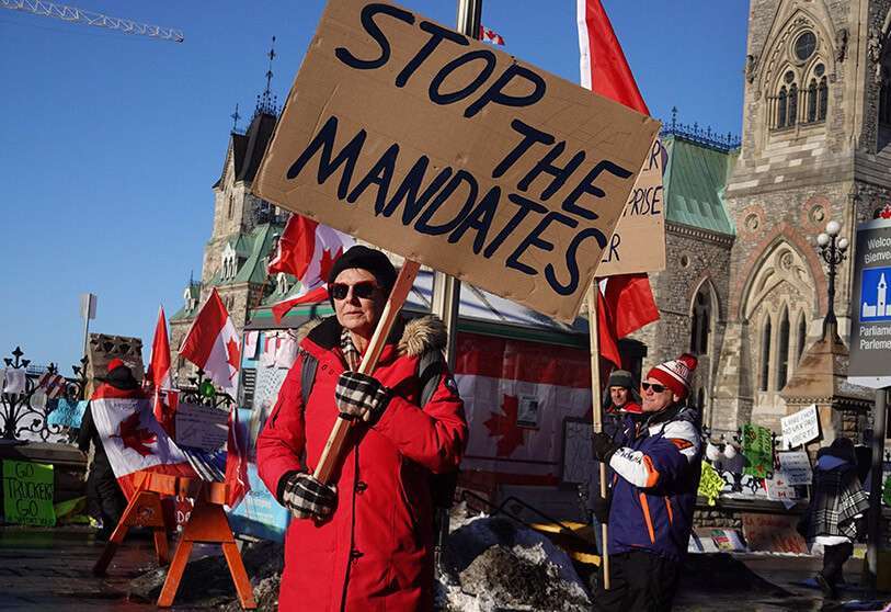 camioneros protestas canada
