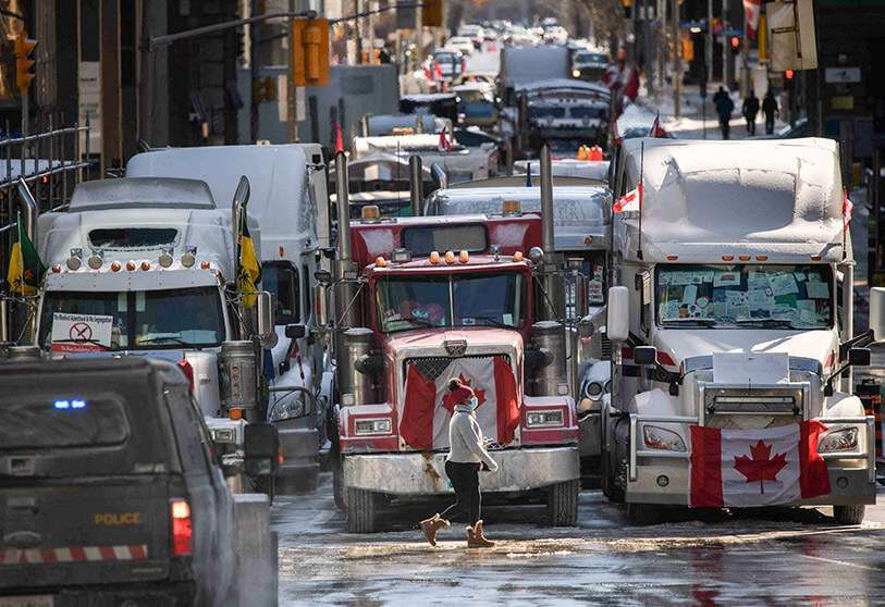 camioneros protestas canada