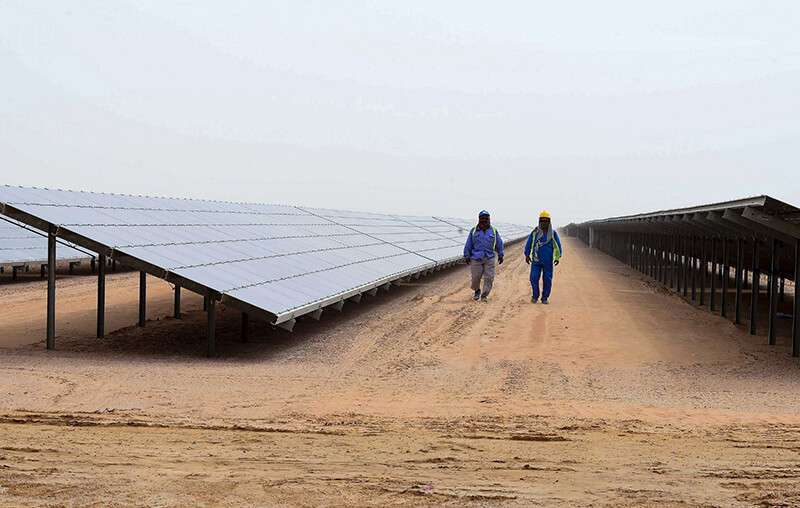 Parque Solar Mohammed bin Rashid Al-Maktoum PHOTO/AFP