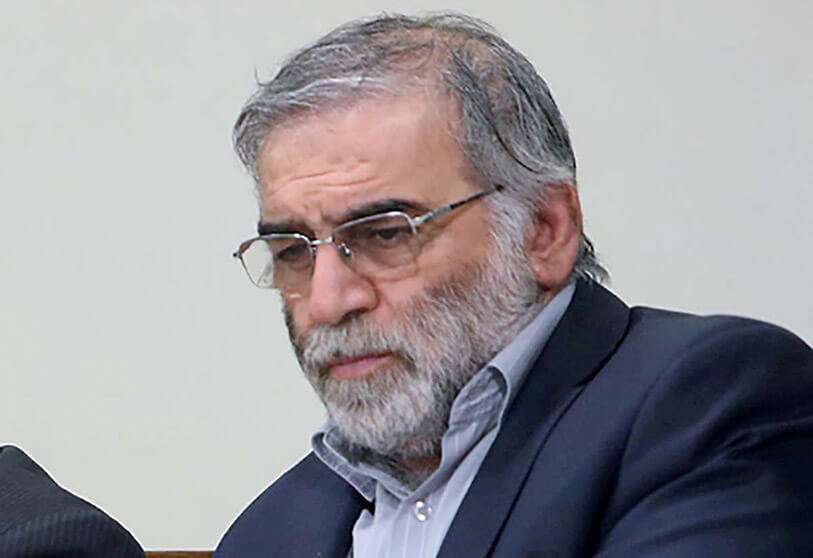 E científico iraní Mohsen Fakhrizadeh es visto en Irán en esta foto sin fecha tomada antes de su muerte PHOTO/ Sitio web oficial de Jamenei/WANA (Agencia de Noticias de Asia Occidental) via REUTERS