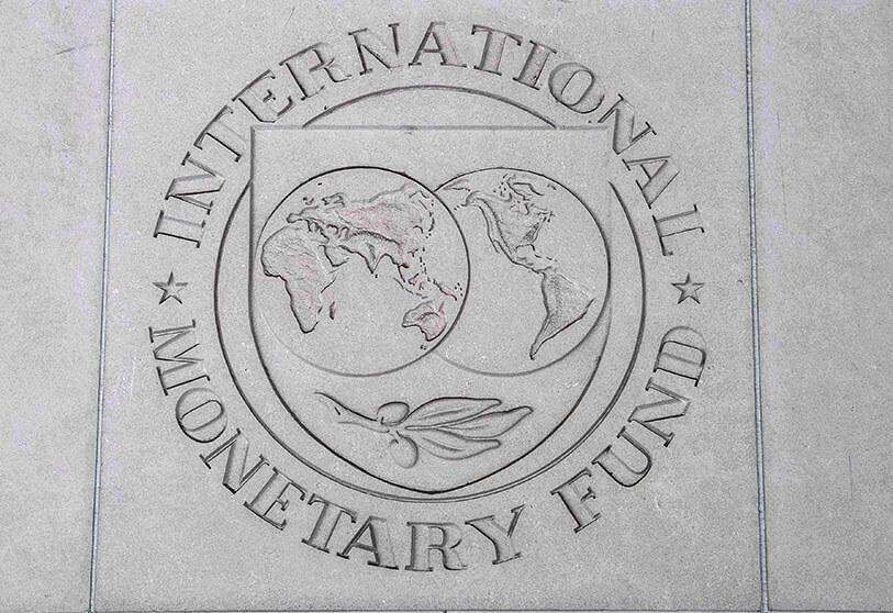 AFP/NICHOLAS KAMM - Logo del Fondo Monetario Internacional (FMI) en la sede en Washington, Estados Unidos