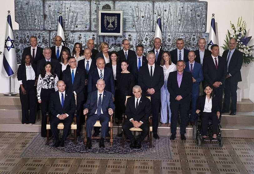 foto de familia Gobierno de Israel