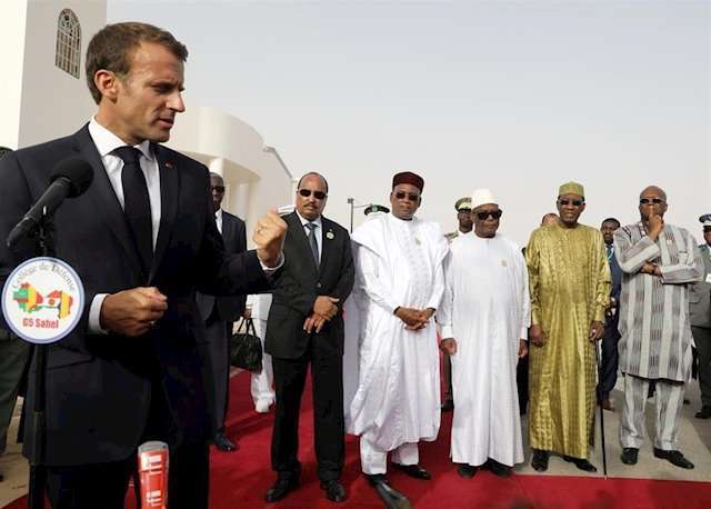 Reunion del presidente de Francia con los líderes del G5Sahel