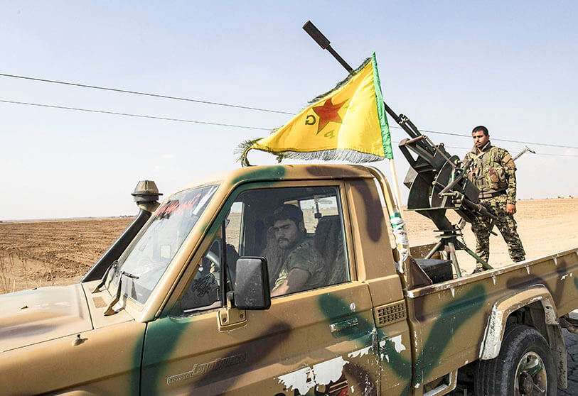 Combatientes de las Fuerzas Democráticas de Siria (FDS)