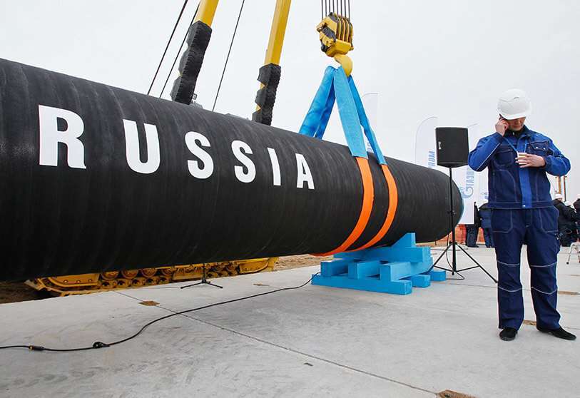 Gasoducto Nord Stream en la bahía de Portovaya, a unos 170 km al noroeste de San Petersburgo, Rusia AP/DMITRY LOVETSKY