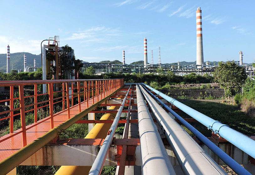 Instalación de gas natural