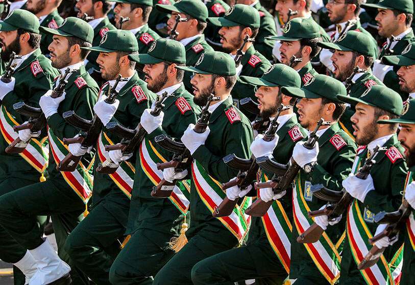 PHOTO/AFP - Miembros de la Guardia Revolucionaria de Irán