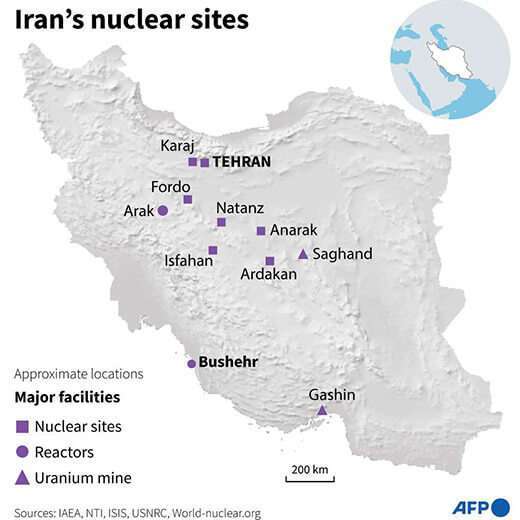 Centrales nucleares Irán