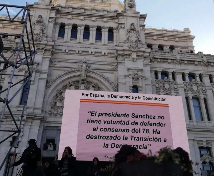 Manifestación contra Sanchez