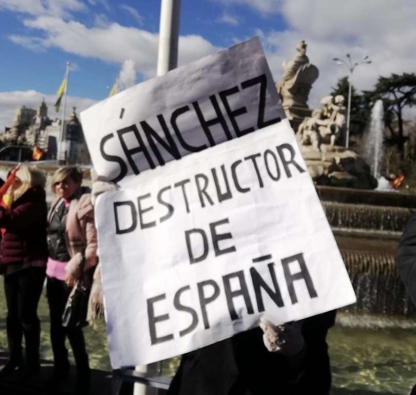 Manifestación contra Sanchez 