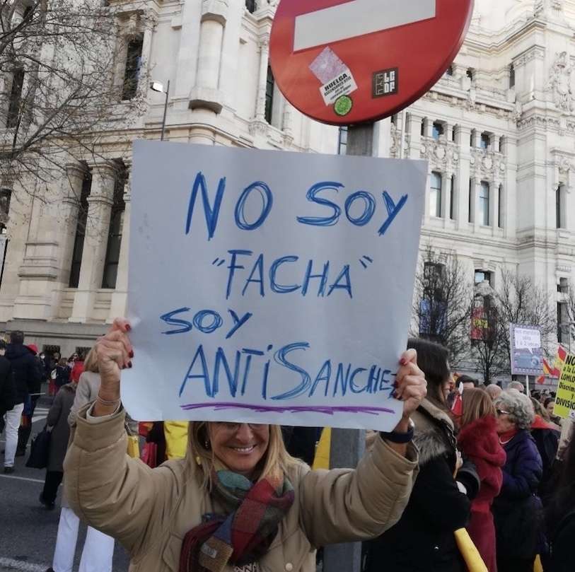 Manifestación contra Sanchez
