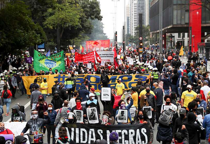 Manifestación en Brasil