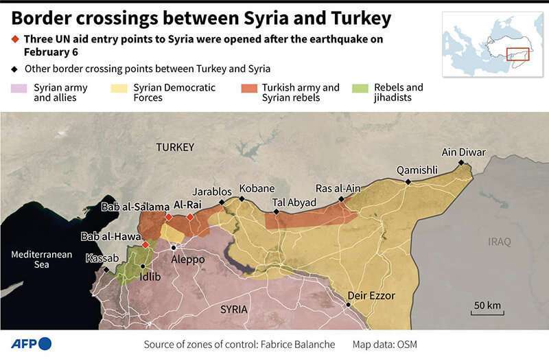 Mapa Siria