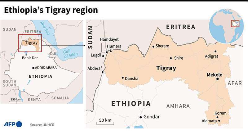 Mapa Tigray