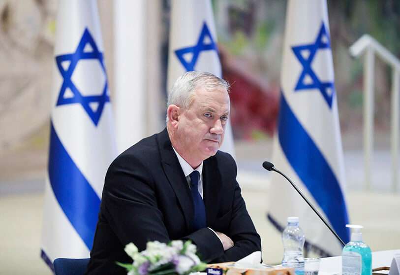 El Ministro de Defensa israelí Benny Gantz