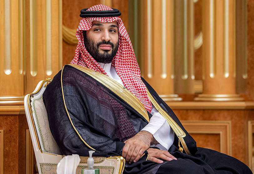 AFP PHOTO / SAUDI ROYAL PALACE/BANDAR ALGALOUD - El príncipe heredero de Arabia Saudí, Mohammed bin Salman
