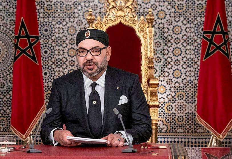 AFP PHOTO/HO/MOROCCAN ROYAL PALACE - The King of Morocco, Mohammed VI