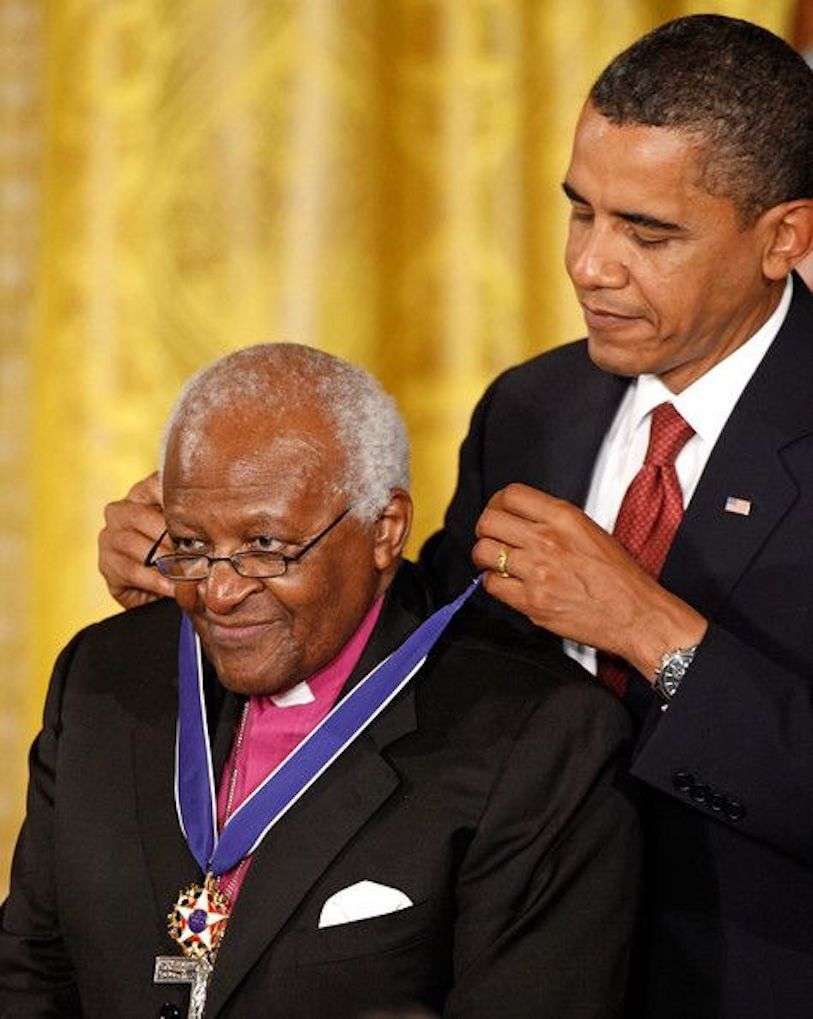 Desmond Tutu con Obama