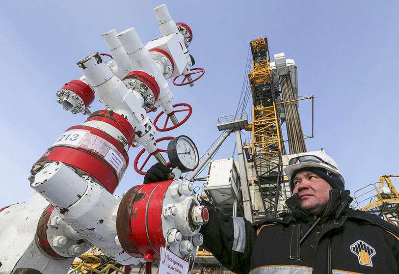 Yacimiento de Suzunskoye, propiedad de la empresa Rosneft, al norte de la ciudad siberiana rusa de Krasnoyarsk REUTERS/SERGEI KARPUKHIN