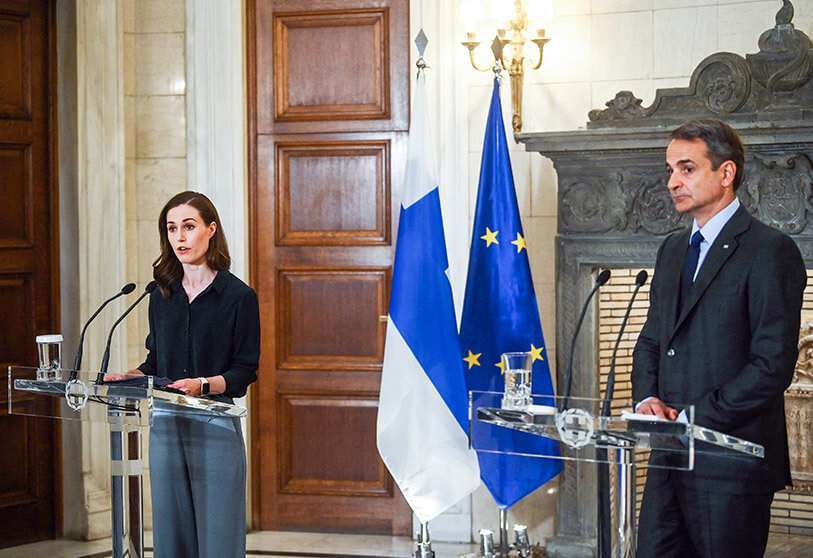 Sanna Marin Kyriakos Mitsotakis