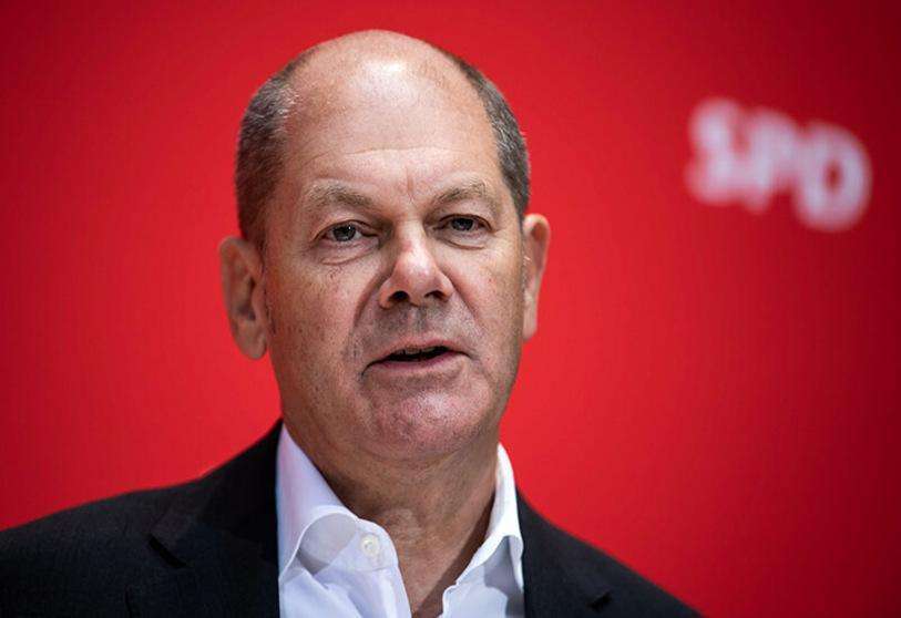 PHOTO/BERND VON JUTRCZENKA - Olaf Scholz