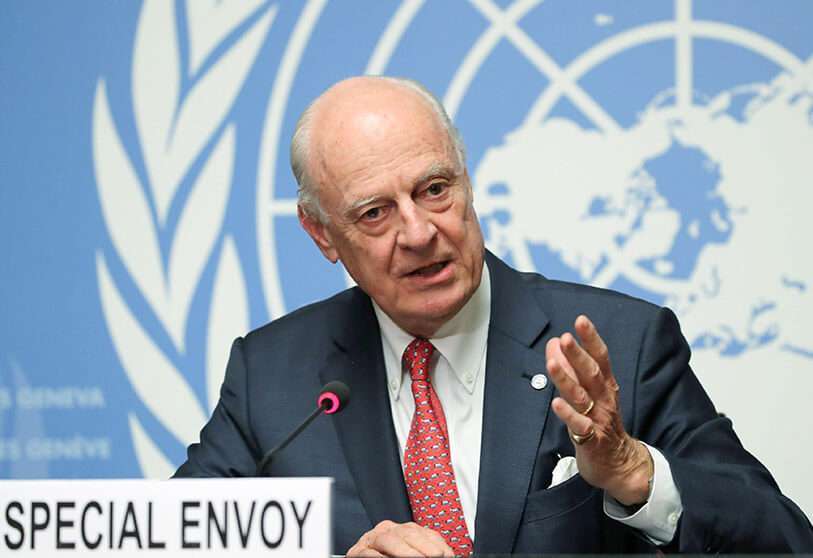El enviado especial de la ONU, Staffan de Mistura