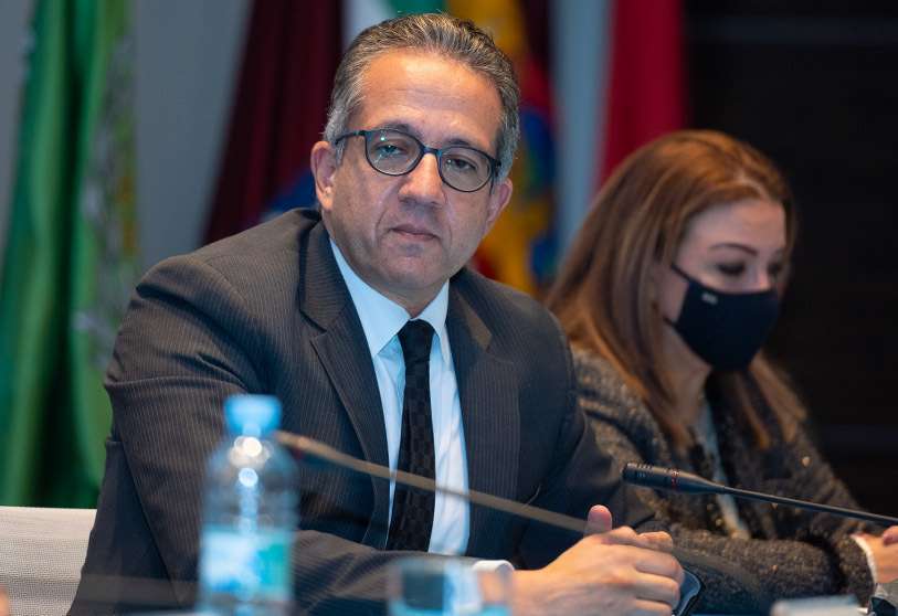 Conferencia de Prensa de Khaled El-Anany, ministro de Turismo y Arqueología de Egipto