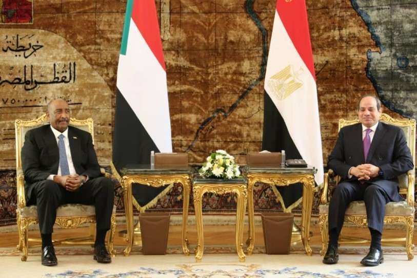 al-burhan y al-sisi en el cairo