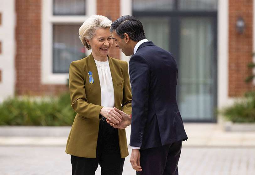 Rishi Sunak Ursula von der Leyen
