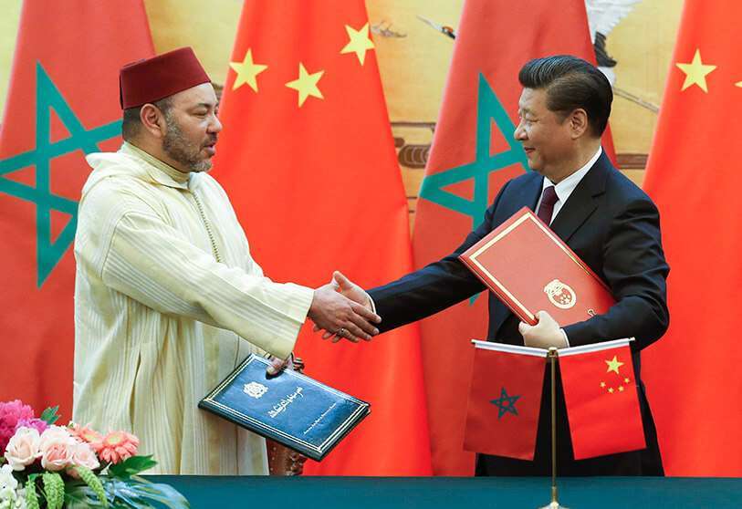 Xi Jinping y Mohamed VI