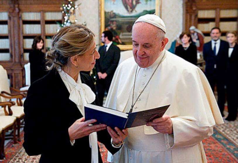 yolanda-diaz-papa-francisco