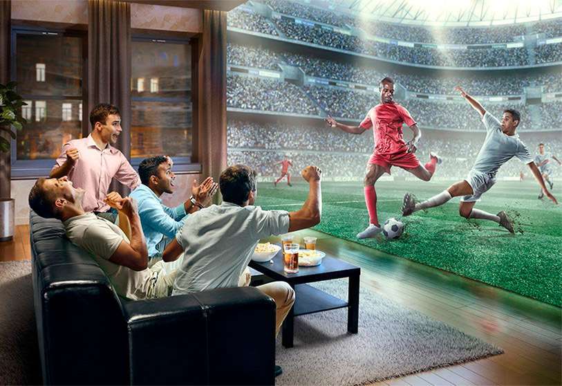 The fraud of watching the EURO on a 4K television screen